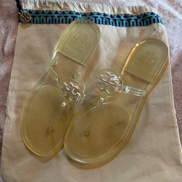 Tory Burch  Mini Miller Jelly Thong Sandals Sz 8 Dustbag - Picture 15 of 16